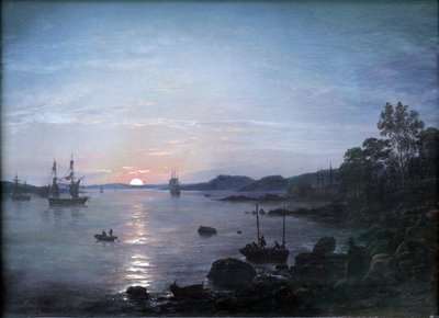 Fjord près de Holmestrand - Johan Christian Dahl